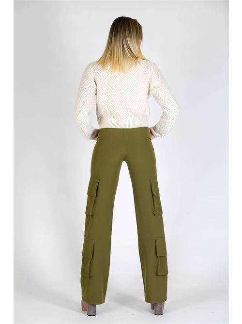 pantalone tecnico jogger Giulia N Couture | GI23149VERDE